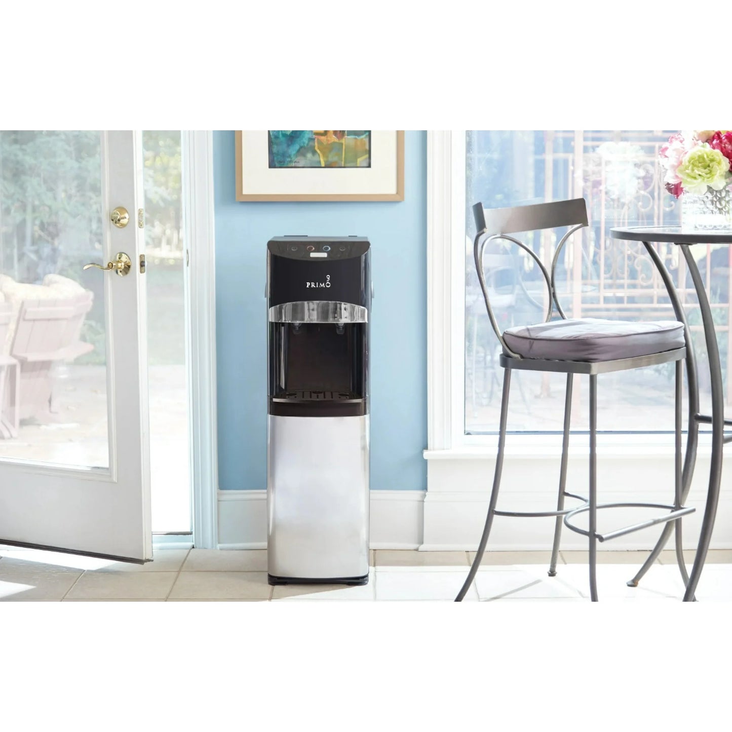 Primo Electronic Control Black & Stainless Steel Bottom Load Water Cooler